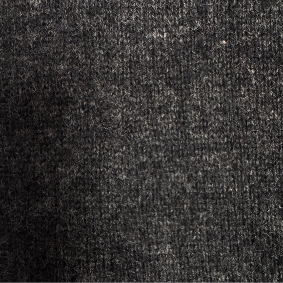 Zadig & Voltaire Merino Wool Cashmere Studded Mock Neck Sweater Charcoal Small - Picture 15 of 15